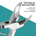 thumbnail image 4 of 3-Piece Ingrown Toenail Clipper Set, Stainless Steel Nail Care Kit with Beak Angle Clippers, Nail File & Cleaner, Ergonomic Tools for Thick Nails & Seniors, 4 of 10