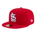 thumbnail image 3 of Men's New Era  Red St. Louis Cardinals Hidden Hit 59FIFTY Fitted Hat, 3 of 5