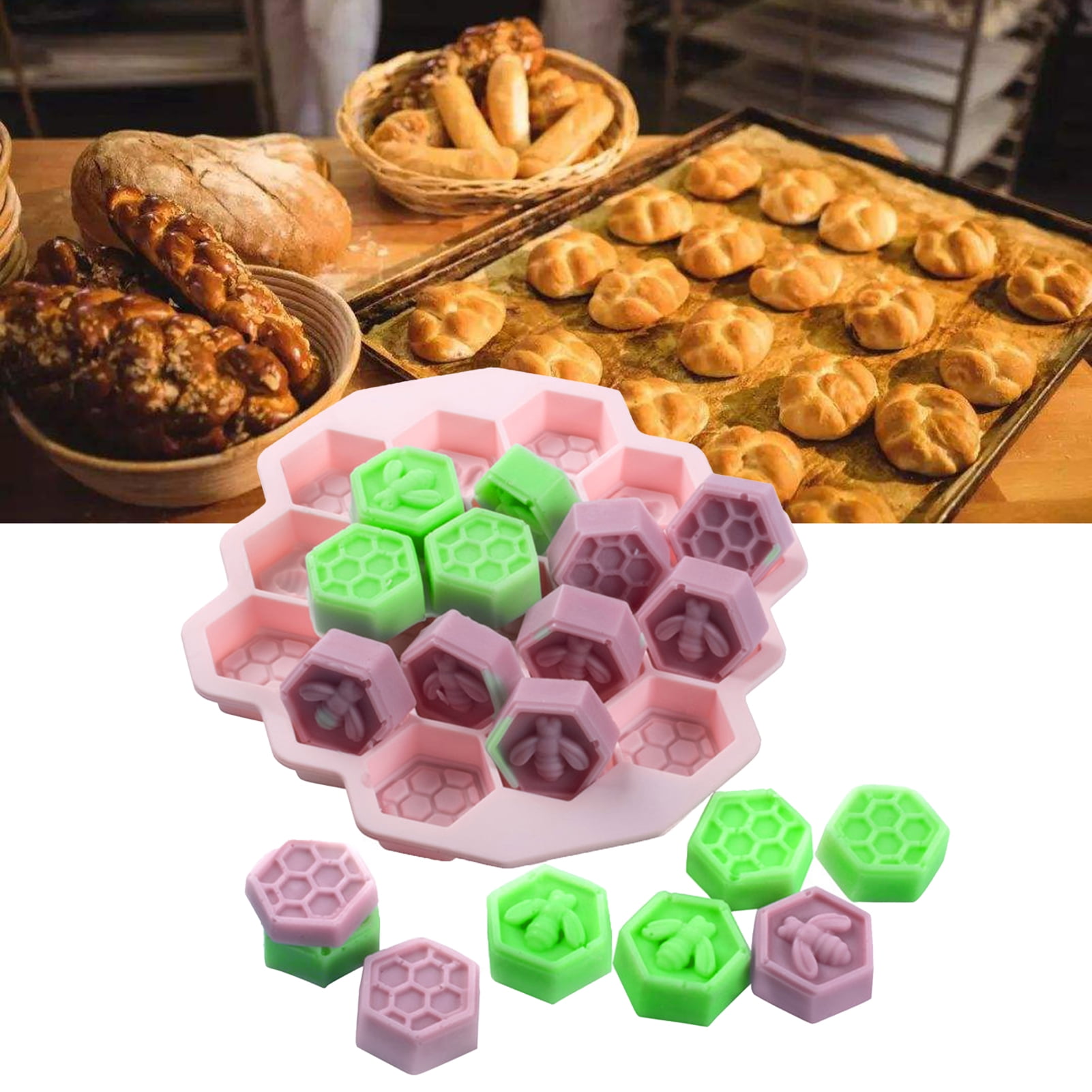 Silikomart SF023, 6-Cup 3.38 oz Flexible Silicone Muffin Baking Mold