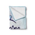 thumbnail image 2 of Engagement Party Soft Flannel Fleece Throw Blanket, We Are Engaged Announcement Words Wedding Ring Celebration, Cozy Plush for Indoor and Outdoor Use, 70" x 90", Sky Blue and Navy Blue, by Ambesonne, 2 of 6