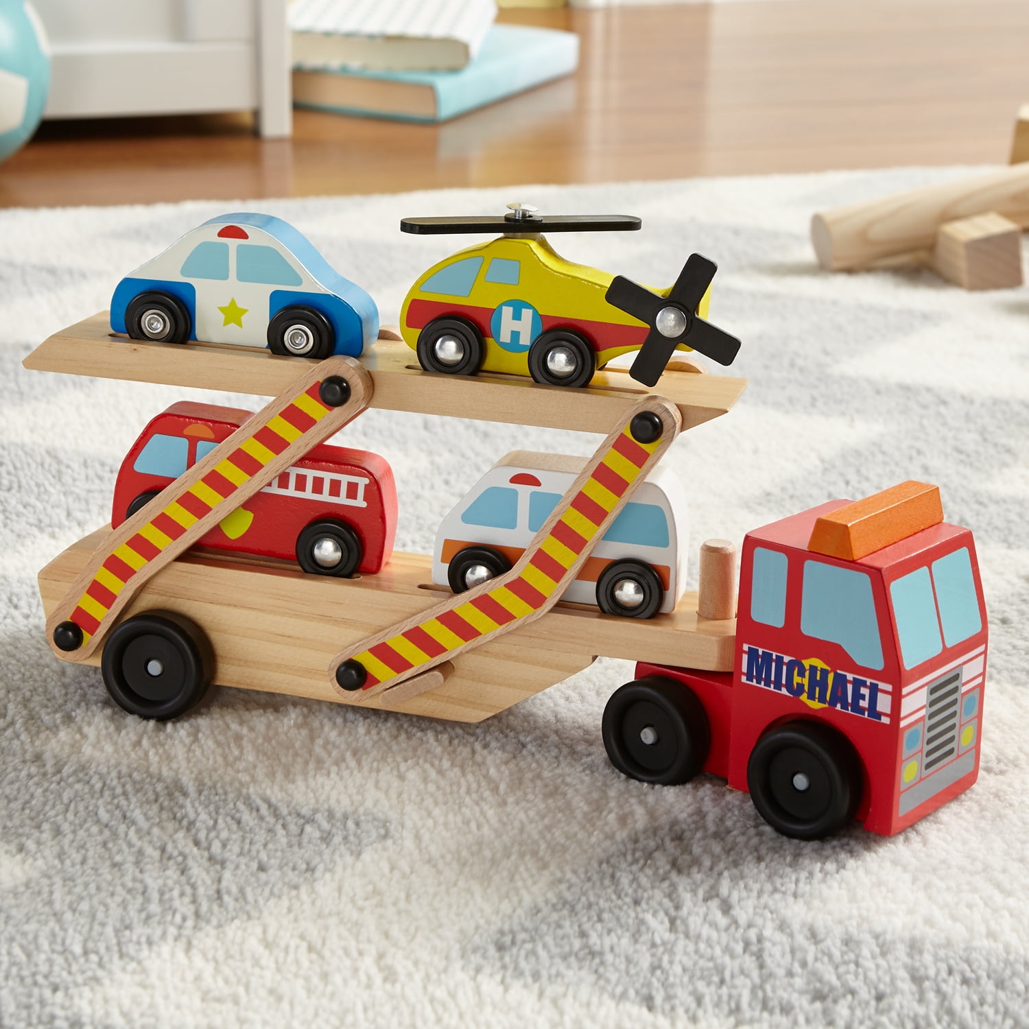 melissa & doug emergency vehicle carrier