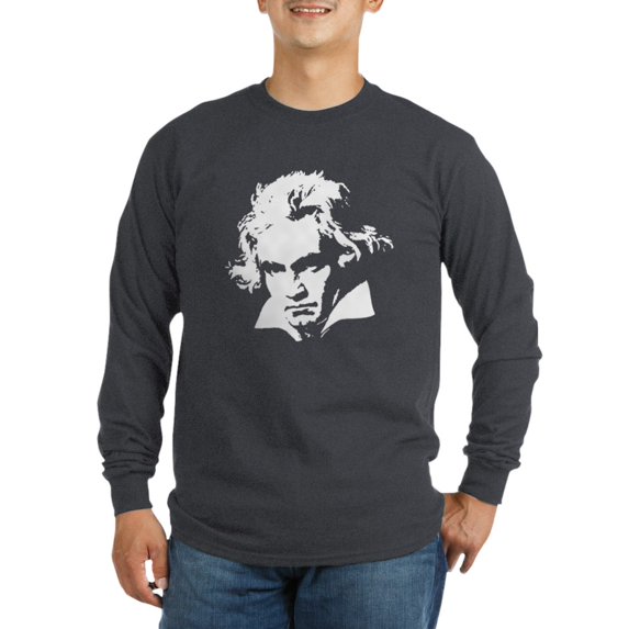 CafePress - Beethoven Long Sleeve Dark T Shirt - Long Sleeve Dark T-Shirt