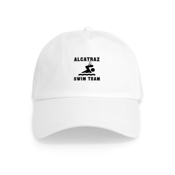 CafePress - Alcatraz Swim Team Cap - Adjustable 100% Brushed Unisex Casual Cotton Baseball Cap, Beige, 1
