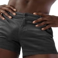 thumbnail image 5 of Maean Men's Beach Shorts 3 Inch Casual Summer Vacation Shorts Solid Color Corduroy Pants with Pockets, 5 of 5