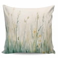 thumbnail image 2 of Spring Botanical Decorative Pillowcase 16''x16'', Modern Watercolor Green Leaf Plant Throw Pillow Covers Soft Cushion Case for Couch Sofa Bedroom Living Room, Pillowcase Boho Decor, 2 of 8