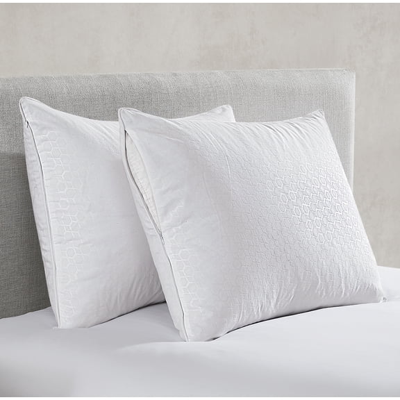 Nanobionic® Embossed Microfiber Standard Pillow Protector in White