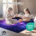 thumbnail image 4 of ODIKA 6'x9' Machine Washable Non-Slip Area Rug, Vibrant Celestial Swirl Artwork High Traffic Rug, Purple, 19008, 4 of 5