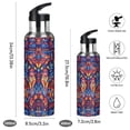 thumbnail image 2 of Yayeee 33oz Insulated Water Bottle Double Wall Stainless Steel with Flip Straw Lid, Red Geometric Eagle, 2 of 7