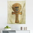 thumbnail image 1 of Egyptian Tapestry, Papyrus Presenting the Key of Life Traditional Empire Egyptian, Fabric Wall Hanging Decor for Bedroom Living Room Dorm, 5 Sizes, Cream Orange, by Ambesonne, 1 of 1