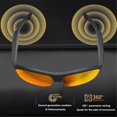 thumbnail image 5 of Bluetooth Glasses Voice Call Assistant Listen Music Glasses Yellow, 5 of 5