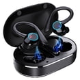 thumbnail image 2 of TWS Bluetooth 5.1 Earhook Earphone Sports LED Headsets Headphone Wireless Earbuds Noise Reduction With Microphone For HiFi Music BQWCHIN, 2 of 7