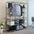 thumbnail image 5 of Ktaxon 69 inches Closet Organizer Wardrobe Portable Clothes shelves for Bedroom Living Room, Gray, 5 of 7