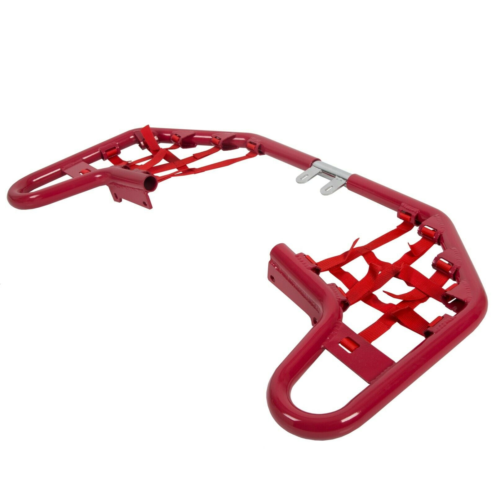 Kojem ATV Nerf Bars W/ Nets Webbing for 1990-2004 Yamaha Warrior 350 Red Aluminum 2003 2002 2001