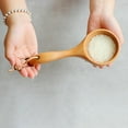 thumbnail image 4 of Japanese-style Solid Wood Scoop Short Handle Rice Paddle Vintage Scoop Kitchen Water Scoop Wooden Spoon Bath Sauna Wooden Bucket SpoonTool, 4 of 9