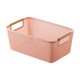 thumbnail image 1 of Cesta organizadora de almacenamiento hueca, cesta para ropa, organizador de escritorio decorativo Rosa, 1 of 9