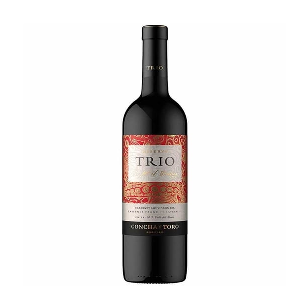 Vino Tinto Concha y Toro trio cabernet sauvignon 750 ml