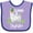 Lavender and Purple, variant on Inktastic St. Patrick's Day Llama Be Irish with Green Shamrocks Boys or Girls Baby Bib
