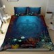 thumbnail image 1 of Juego de Cama Polinesio - Samoa Juego de Funda Nórdica Bajo el Mar, 1 of 6