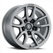 17x8.5 Icon Alloys Vector 5 Titanium Wheel 5x150 (25mm) Fits select: 2007-2021 TOYOTA TUNDRA, 2013-2021 LEXUS LX