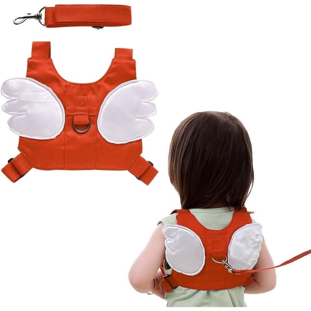 RV Correa de seguridad para niños antipérdida naranja de 1,5 m Correa de muñeca para bebé Arnés de seguridad para niños Correa antipérdida Excursión para caminar al aire libre Mochila para bebé para niño y niña Rojo Verde