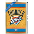 thumbnail image 3 of NBA Oklahoma City Thunder - Logo 14 Wall Poster, 22.375" x 34", Framed, 3 of 3
