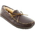 thumbnail image 4 of Minnetonka Mens Sheepskin Moose Slipper Choco Size 10, 4 of 6