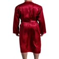 thumbnail image 3 of Men‘s Satin Kimono Robe Silk Classic Long Bathrobe Pockets Lightweight Loungewear, 3 of 4