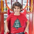 thumbnail image 3 of Tee Hunt The Most Wonderful Time of the Year Youth T-Shirt Christmas Tree Xmas Kids, Red, Large, 3 of 5