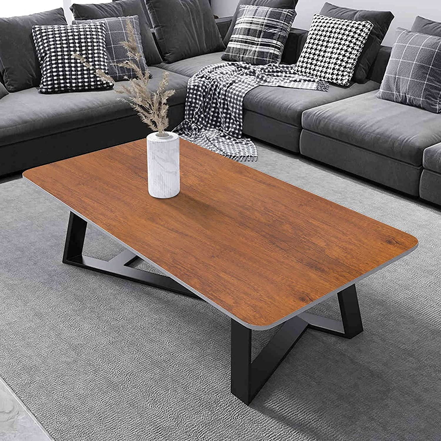UMIGGEE Wood Peel and Stick Wallpaper 23.6" x 196.8" Brown Wood Grain Wall Paper Self-Adhesive Wood Contact Paper for Kitchen Living room Home Decoration Furniture Surfaces Cabinet