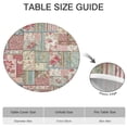thumbnail image 6 of Pioneer Flower Floral Print Pattern Round Fitted Tablecloth with Elastic Edge,Dining Table Cover Waterproof,Outdoor Round Tablecloth for Camping,Dining,Indoor and Outdoor, 6 of 7