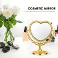 Sold Retro Heart Shape Makeup Mirror for Dresser Vanity Desktop