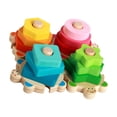 thumbnail image 2 of Juguetes Montessori para clasificar y apilar, lindos apiladores y clasificadores de formas para aprendizaje preescolar para niños de 1, 2 y 3 años, 2 of 8