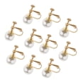 thumbnail image 3 of Pendientes Sin Perforaciones Zulema con Clip y perlas Blancas 2x, 3 of 8