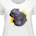 thumbnail image 4 of Inktastic Colorful Lurking Gator Women's Plus Size T-Shirt, 4 of 5