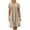 Beige, variant on LOVZFMLL Dresses for Women Summer Trendy Short Sleeve Loose Comfy Dresses Wrinkles Beach Casual Knee Length Sundress Wine XL