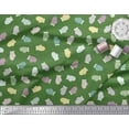 thumbnail image 3 of Soimoi Green Cotton Jersey Fabric Gloves Kids Printed Fabric 1 Yard 58 Inch Wide, 3 of 3