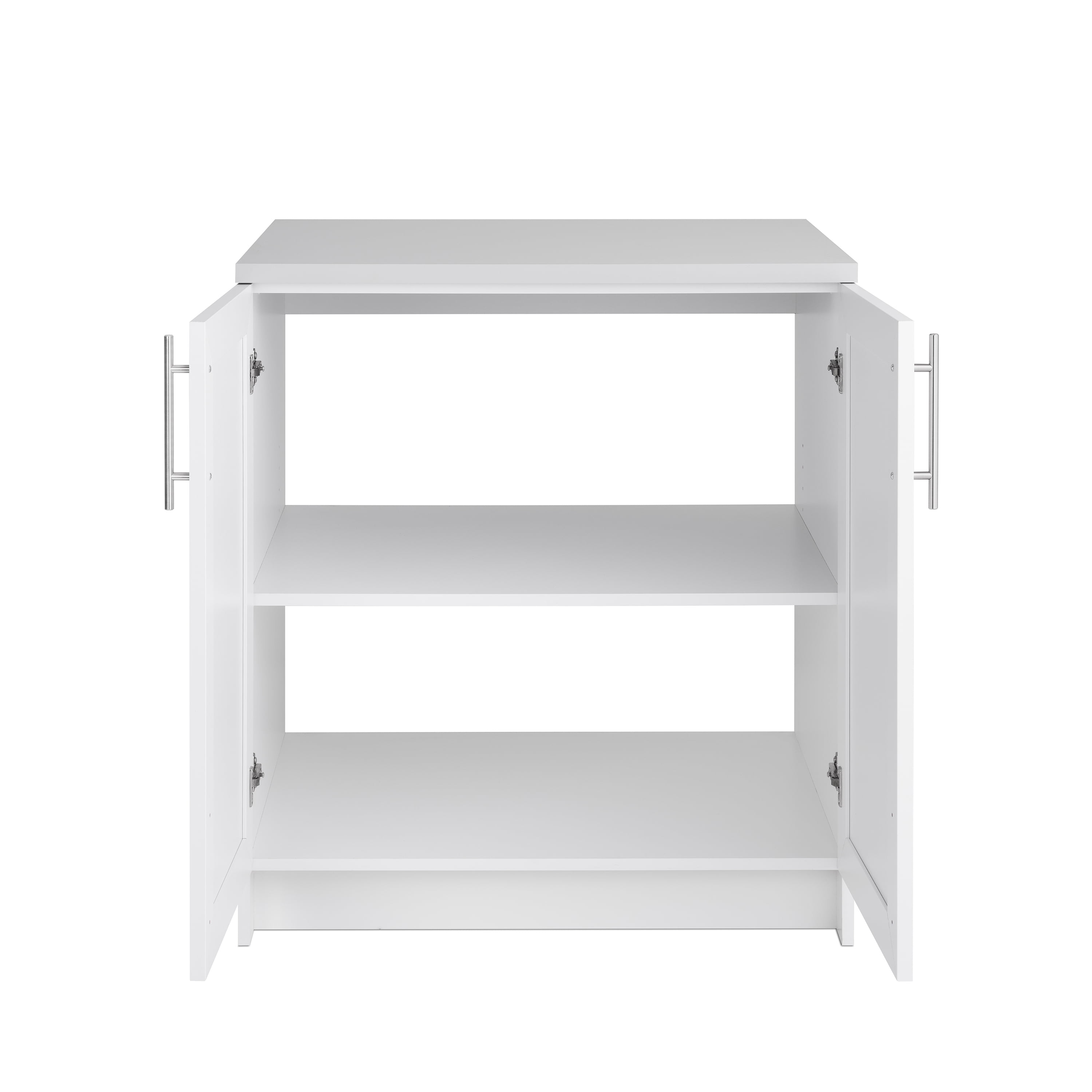 Prepac Elite 32" W Storage Cabinet with Panel Doors, White Storage Cabinet, Base Cabinet, Bathroom Cabinet with 1 Adjustable Shelf 24.5" D x 32" W x 36" H, WSCR-1005-1