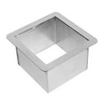 thumbnail image 1 of Miangastore Goulotte Argentée en Acier Inoxydable 1Pcs 7.07x7.07x3.93 Po, 1 of 9