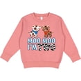 thumbnail image 2 of Inktastic Moo Moo I'm 2 with Cute Holstein Cows Toddler Sweatshirt, 2 of 4