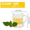 thumbnail image 4 of Mini Vaso de cerveza con asas para fiesta, 2 onzas (6, vidrio), 4 of 4