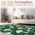thumbnail image 2 of ODIKA 6'x6' Machine Washable Non-Slip Area Rug, Enchanted Mushroom Forest High Traffic Rug, Green, 293078, 2 of 7