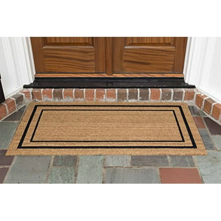 Classic Border Doormat For Double Doors 23 5 X47 5 By Decoir