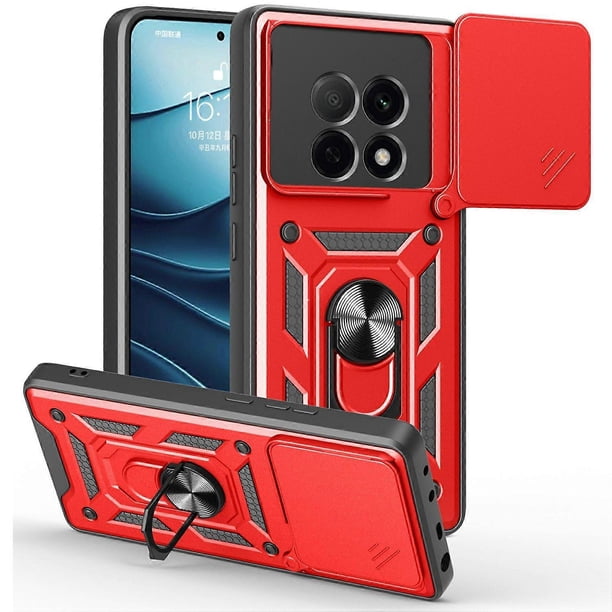 For Oppo F29 Pro 5G (Global) A5 Pro 5G (China) Case with Slide Camera Lid PC + TPU Kickstand Phone C