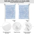 thumbnail image 2 of Wukai White Bule Glitter Garden Flags Double Sided Welcome Garden Yard House Flags Outside Outdoor House (Only Flag), 2 of 8