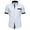 White, variant on Men's Summer Fashion Loose Fit Short Sleeve Shirt for Casual Wear Trendy Design Large Size Options for Comfort and Style