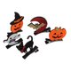 thumbnail image 2 of 10pcs Cute Hair Clips Bats Cats Pumpkins Ghosts Halloween Clips for Party Stage Performances, 2 of 3