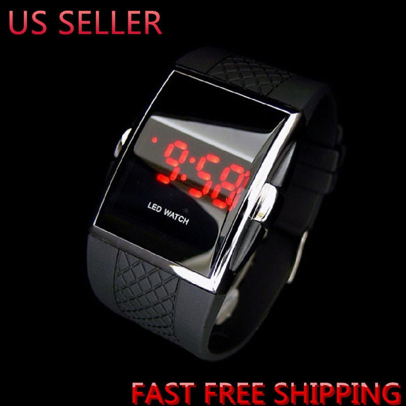 mens led digital bracelet watch