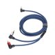 thumbnail image 3 of Adaptador macho de 3,5 mm a 2 RCA Cable de audio estéreo de nailon trenzado para altavoces amplificador mezclador, 3 of 8