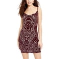 thumbnail image 1 of Jump Apparel Womens Glitter Bodycon Dress wine L, 1 of 1