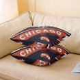 thumbnail image 3 of Set of 2 Football Throw Pillow&nbsp;Covers 16x16 Inch, Football Fans Pillow&nbsp;Covers for Young, Football Lovers Blue Orange Cushion&nbsp;Covers, Rugby Reversible Decorative Pillow Covers, 3 of 5